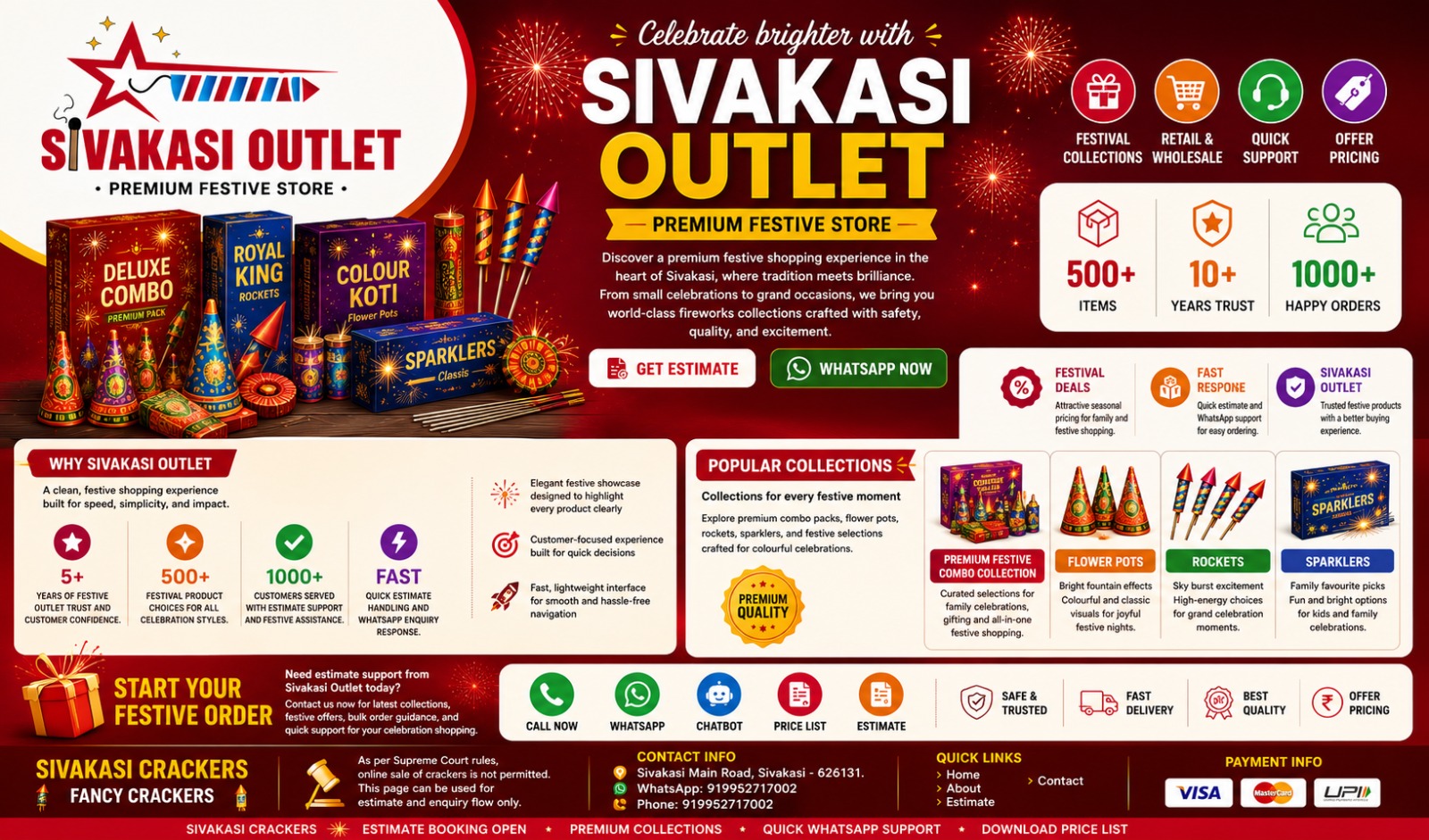 Sivakasi Outlet – Your One-Stop Shopping Destination for Quality Crackers Products and Best Deals