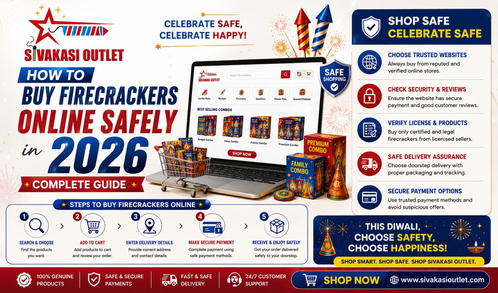 How to Buy Firecrackers Online Safely in 2026 | Complete Buying Guide | Sivakasi Outlet