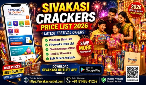 Sivakasi Crackers Price List 2026 – Latest Festival Offers, Discounts & Online Booking Guide