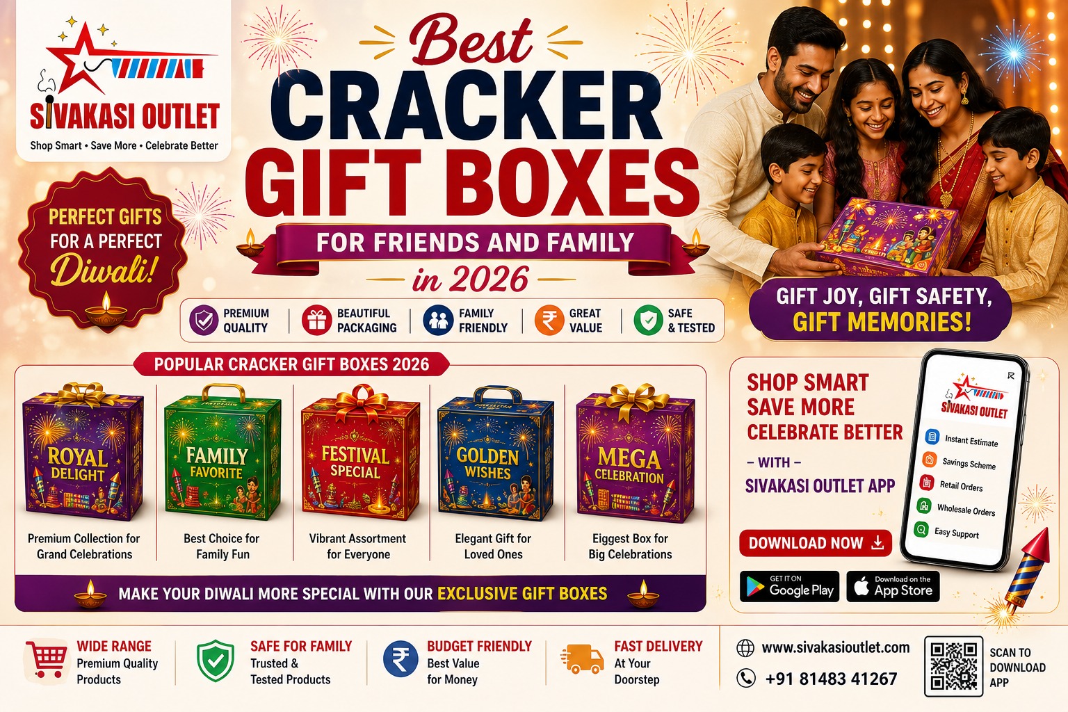 Best Cracker Gift Boxes for Friends and Family in 2026 | Sivakasi Outlet App