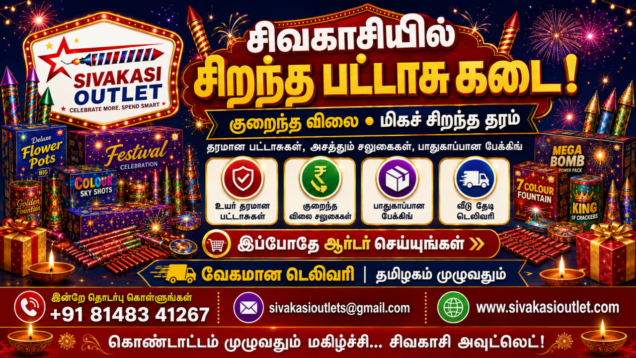 Best பட்டாசுக் கடை Pattasu Kadai in Sivakasi low cost and very good quality