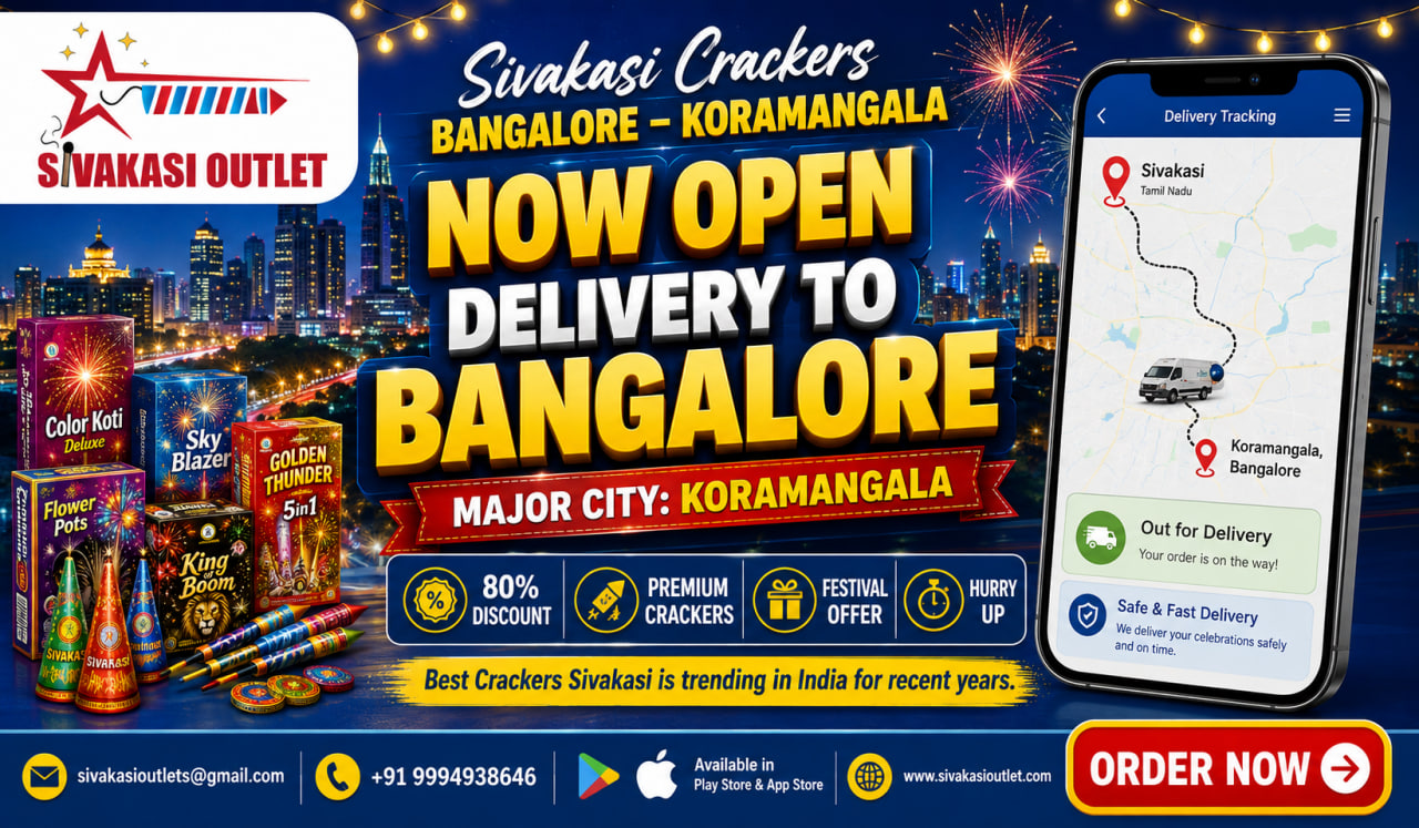 Sivakasi Crackers Bangalore Koramangala City ಕೋರಮಂಗಲ ಪಟಾಕಿಗಳು