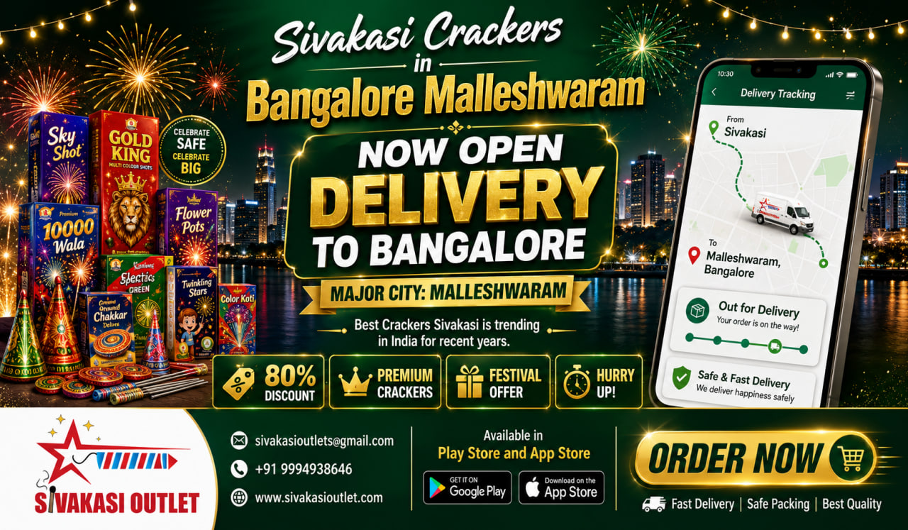 Sivakasi Crackers Bangalore Malleshwaram City ಶಿವಕಾಶಿ ಕ್ರ್ಯಾಕರ್ಸ್ ಬೆಂಗಳೂರು ಮಲ್ಲೇಶ್ವರಂ ಸಿಟಿ