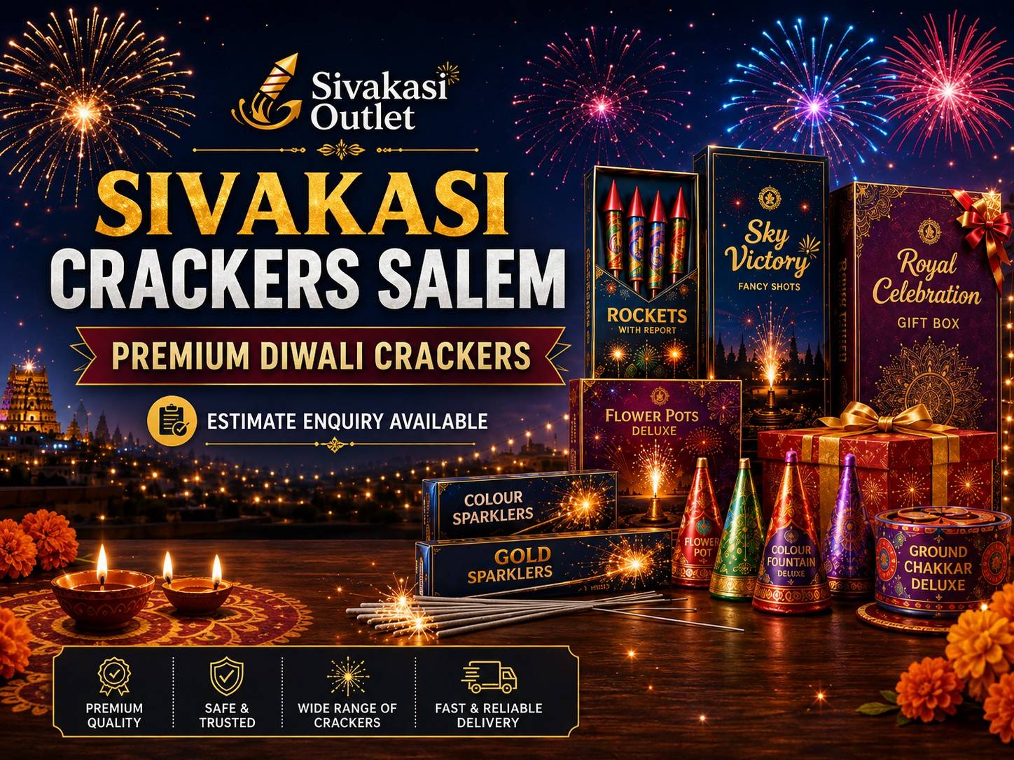 Sivakasi Crackers Salem – Premium Diwali Crackers & Estimate