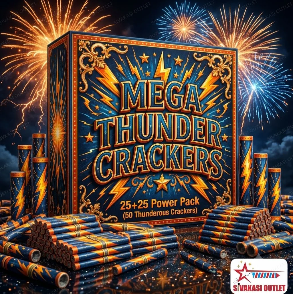 Mega Thunder Crackers - 25+25