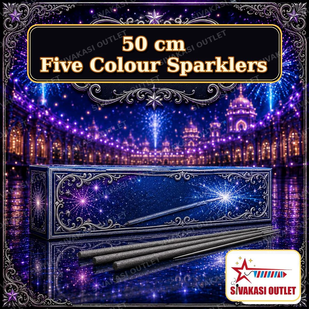 50 cm Five Colour Sparklers