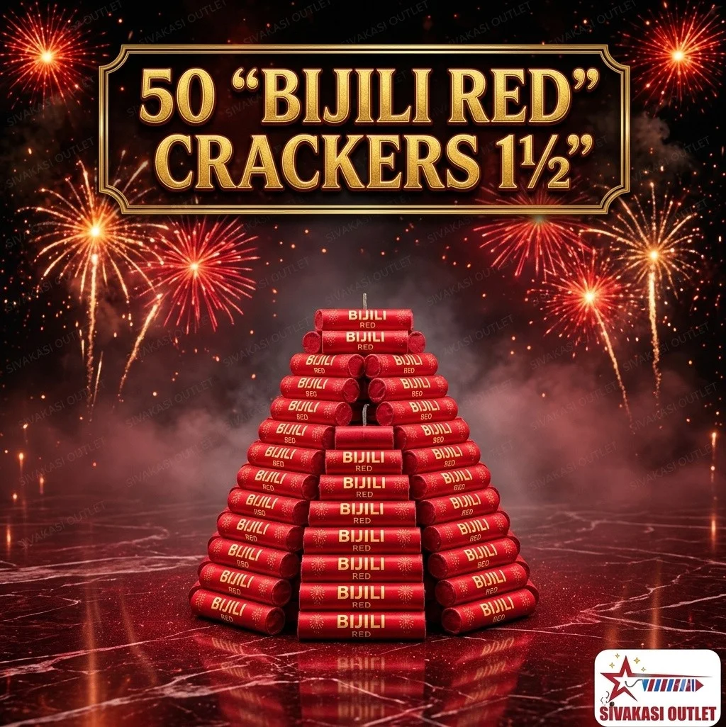 50 "Bijili Red" Crackers 1½"