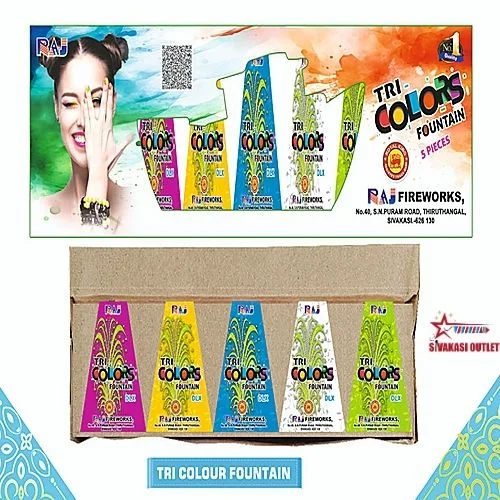 Tri Colour Fountain (5 Pcs)