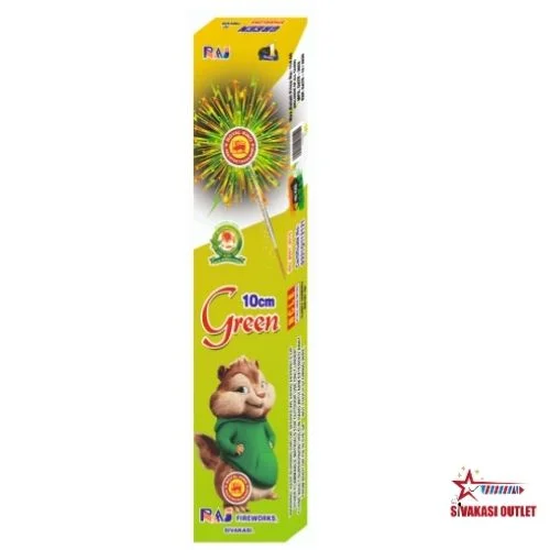 10 cm Green Sparklers