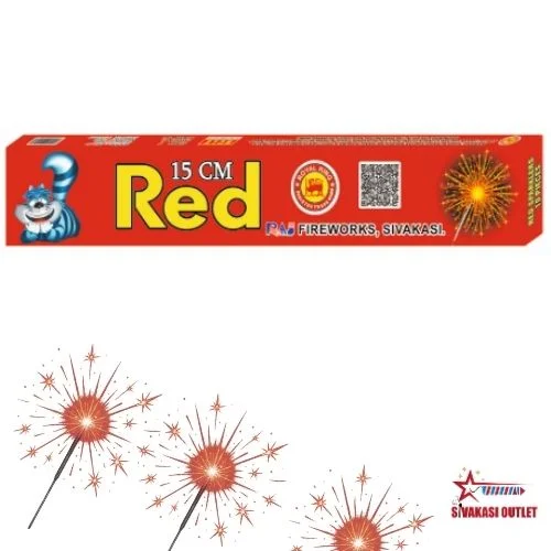 15 cm Red Sparklers