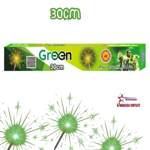 30 cm Green Sparklers