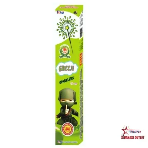 12 cm Green sparklers(10 pcs)