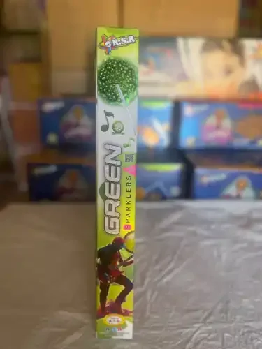 30 cm Green sparklers (5 pcs)